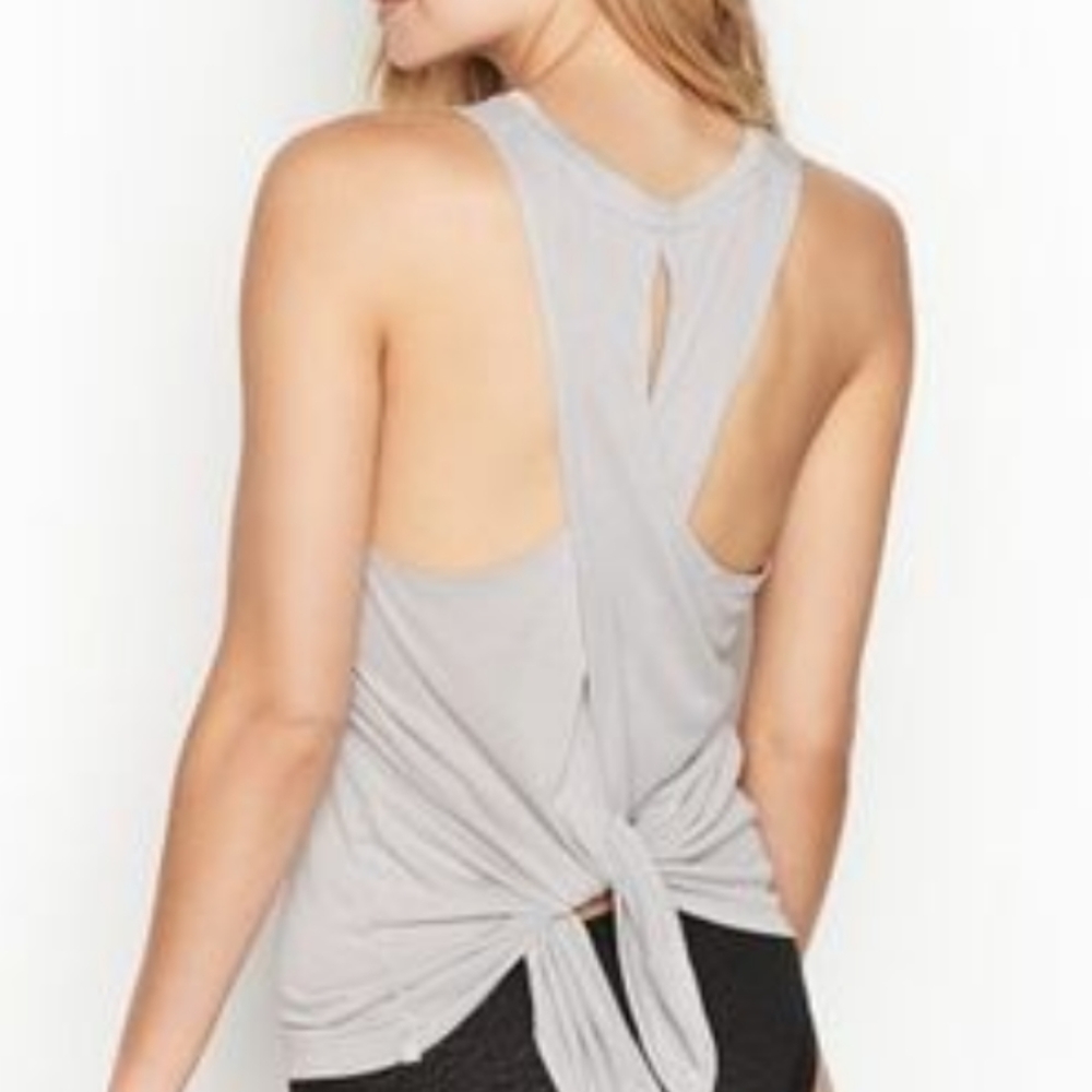 Victoria's Secret draped back tie tank, L